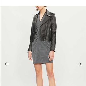 Pinko Lamb Leather Biker Jacket